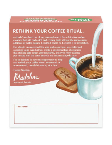 Crema No Láctea Endulzada Nutpods Sabor Galleta 3x11.2oz