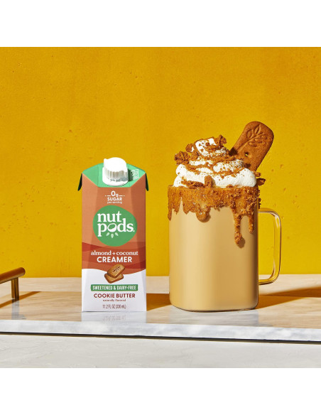 Crema No Láctea Endulzada Nutpods Sabor Galleta 3x11.2oz