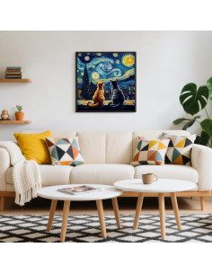 Rompecabezas de Gato 1000 Piezas BALLMENT Noche Estrellada 2