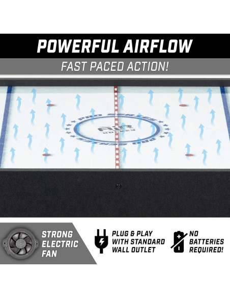 Mesa de Hockey de Aire GoSports 40" para Niños - Negro