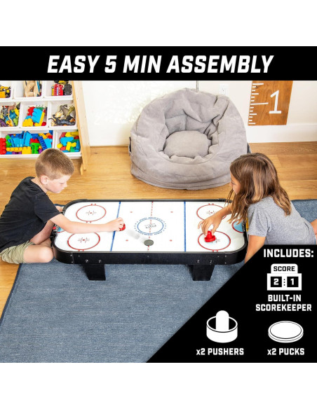 Mesa de Hockey de Aire GoSports 40" para Niños - Negro