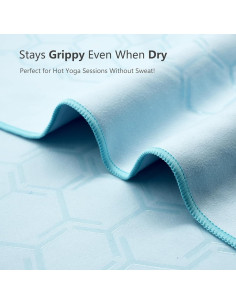 Toalla de Yoga Eunzel Microfibra Antideslizante 67x183cm Azul 2