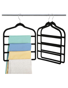 Perchas de Terciopelo Myfolrena para Pantalones - 3 Unidades