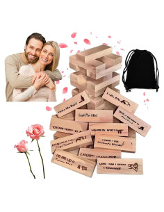 Torre de Deseo para Adultos - Juego de Bloques Apilables 48Pcs