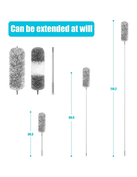 Plumero Extensible BAOYINGTE de Microfibra 279.4 cm