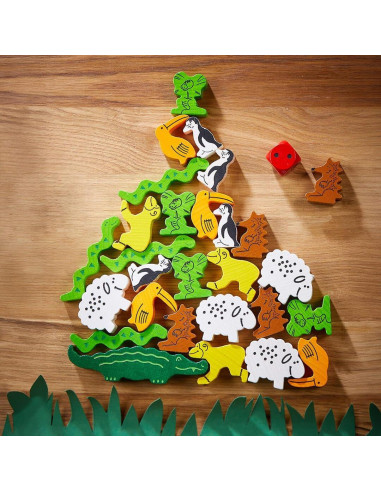 Juego de Apilamiento Animal Sobre Animal HABA - 29 Piezas