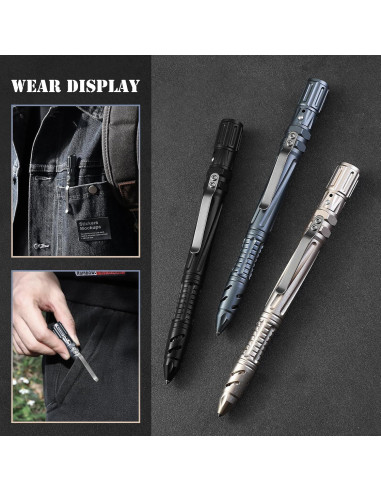 Bolígrafo Táctico Multi-Herramienta PATOISE Gris Verdoso