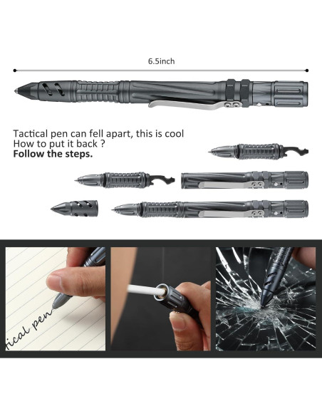 Bolígrafo Táctico Multi-Herramienta PATOISE Gris Verdoso