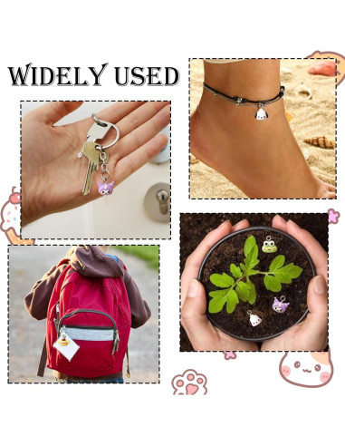 100 Encantos de Resina de Dibujos Animados YOKUSHI para Joyas