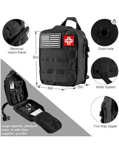 Kit de Supervivencia y Primeros Auxilios JIAOLUOLI 142 Piezas 2