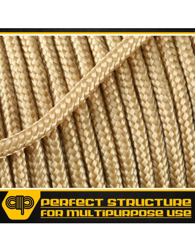 Cuerda Paracord 10 Hilos 30m GliCraft 650kg Nylon 10 Colores
