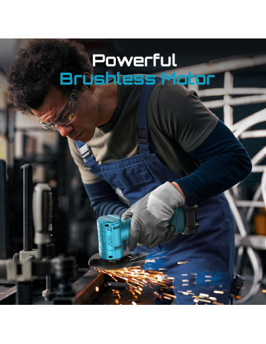 Amoladora Angular Inalámbrica Seesii 21V 19000 RPM 3"