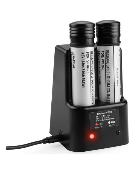 Paquete de 4 Baterías de Litio 3.6V 3000mAh + Cargador Black Decker