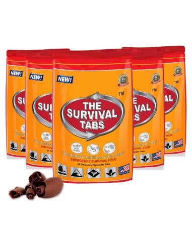 Alimentos de Emergencia - Tabletitas de Supervivencia Chocolate 120 Unidades