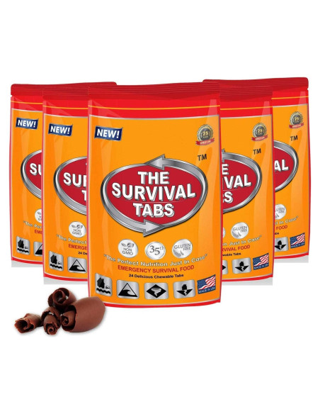 Alimentos de Emergencia - Tabletitas de Supervivencia Chocolate 120 Unidades