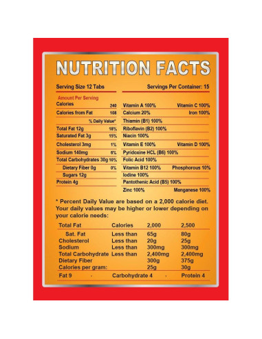 Alimentos de Emergencia - Tabletitas de Supervivencia Chocolate 120 Unidades