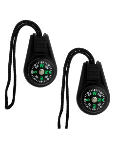 Paquete de 2 Brújulas Mini Portátiles Haohaiblooms - Llenadas de Líquido para Senderismo y Camping