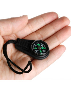 Paquete de 2 Brújulas Mini Portátiles Haohaiblooms - Llenadas de Líquido para Senderismo y Camping 2