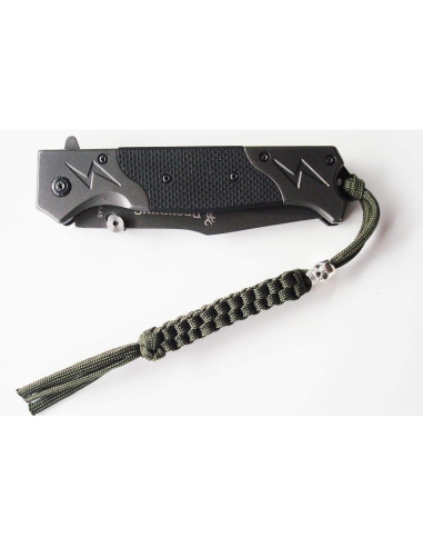 Lanyard Paracord AOHOCA para cuchillo - 3 piezas, 19 cm