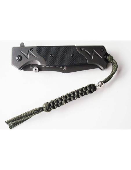 Lanyard Paracord AOHOCA para cuchillo - 3 piezas, 19 cm