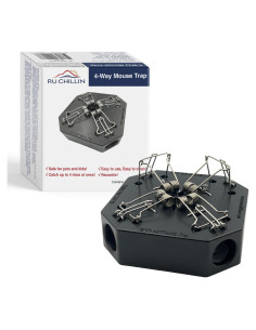 Trampa de Ratones Reutilizable RU CHILLIN - 4 en 1, Segura para Mascotas
