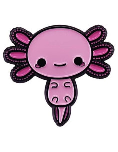 Pin de Esmalte Axolote Unisex 3x2.8cm Hecho a Mano