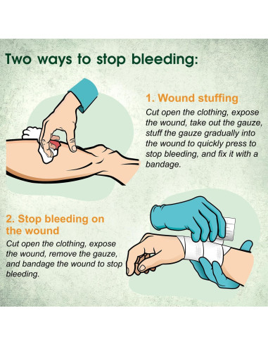 8 Paquetes de Gasa Comprimida Estéril SuccorWare 11.43 cm x 3.81 m