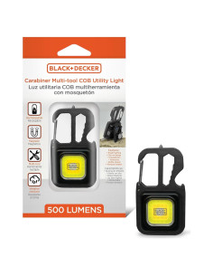 Luz de Utilidad COB 500 Lúmenes BLACK+DECKER Recargable USB