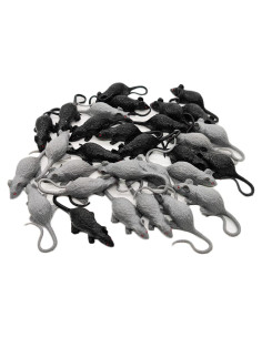 30 Figuritas de Ratón Realista Fun Central - Juguete de Broma