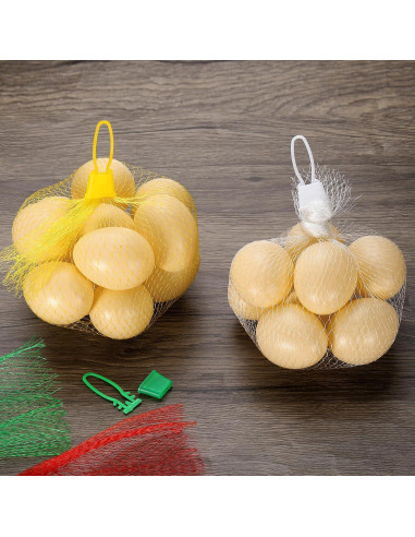 Bolsas de Malla Reutilizables uxcell 30 cm Verde 50 Piezas