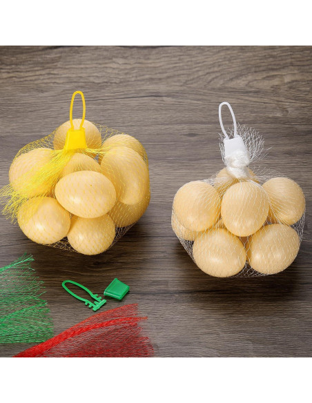 Bolsas de Malla Reutilizables uxcell 30 cm Verde 50 Piezas