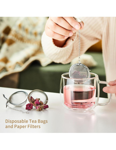 Infusores de Té DOPUDO 3PCS Acero Inoxidable 304 Premium