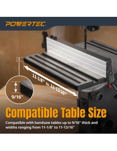 Cortador POWERTEC BS900RF para Sierra de Cinta 11-30 cm 2