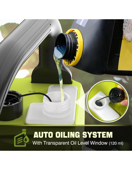 Motosierra Eléctrica Inalámbrica SEYVUM 40V 40.64 cm con 2 Baterías