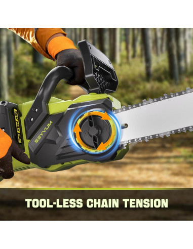 Motosierra Eléctrica Inalámbrica SEYVUM 40V 40.64 cm con 2 Baterías