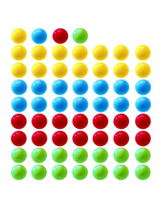 60 Bolas de Repuesto para Hipopótamos Hambrientos - Acrílico 13.5mm