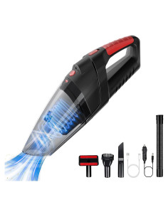 Aspiradora de Mano Tradetop X08 Inalámbrica 6.5KPA HEPA Negra