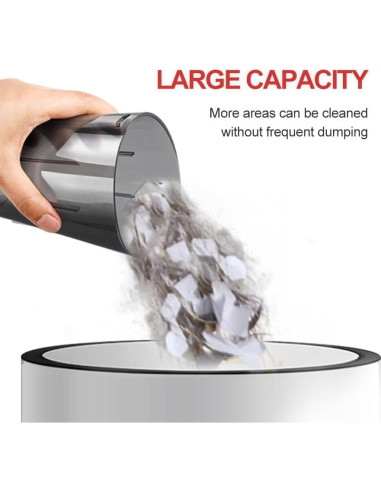 Aspiradora de Mano Tradetop X08 Inalámbrica 6.5KPA HEPA Negra