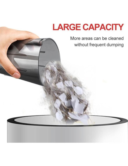 Aspiradora de Mano Tradetop X08 Inalámbrica 6.5KPA HEPA Negra