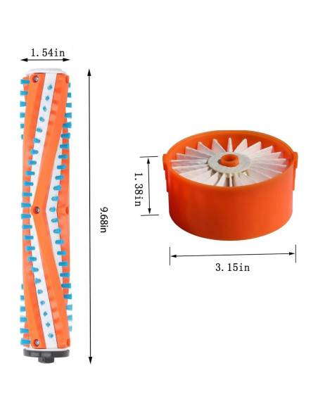 Repuestos para Aspiradora Black & Decker BSV2020G - 1 Rodillo + 2 Filtros HEPA
