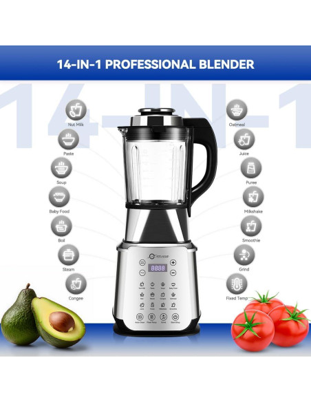 Mezclador de vidrio ASTRALSHIP ASH01-S 1.75L 1200W 9 velocidades