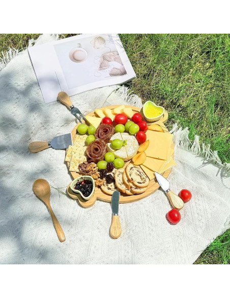 Juego de 20 Piezas de Cuchillos para Queso Linwnil