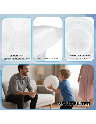 6 Filtros de Reemplazo para Aspiradora Black and Decker