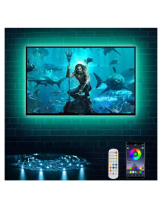 Tira de luces LED RGB para TV ZHIGUANGZHIN 3M con control remoto