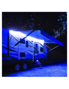 Luces LED de Toldo Azul 5m Lrimauix 12V Impermeables
