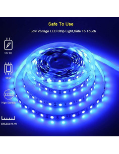 Luces LED de Toldo Azul 5m Lrimauix 12V Impermeables 2