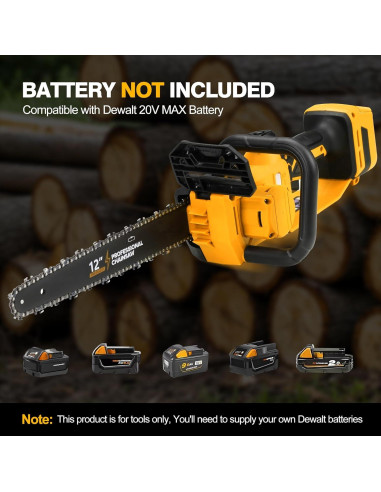 Motosierra Eléctrica Sin Escobillas 30 cm Dewalt 20V/60V