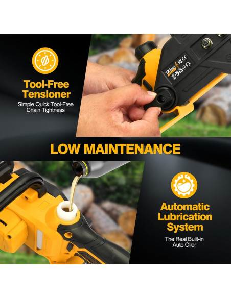 Motosierra Eléctrica Sin Escobillas 30 cm Dewalt 20V/60V