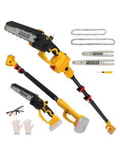 Sierra de Poste Inalámbrica Vokoroad 2-en-1 8" y 6"