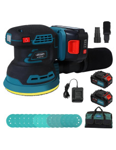 Lijadora Orbital Inalámbrica JOVANT 20V 4Ah 5" Velocidad Variable